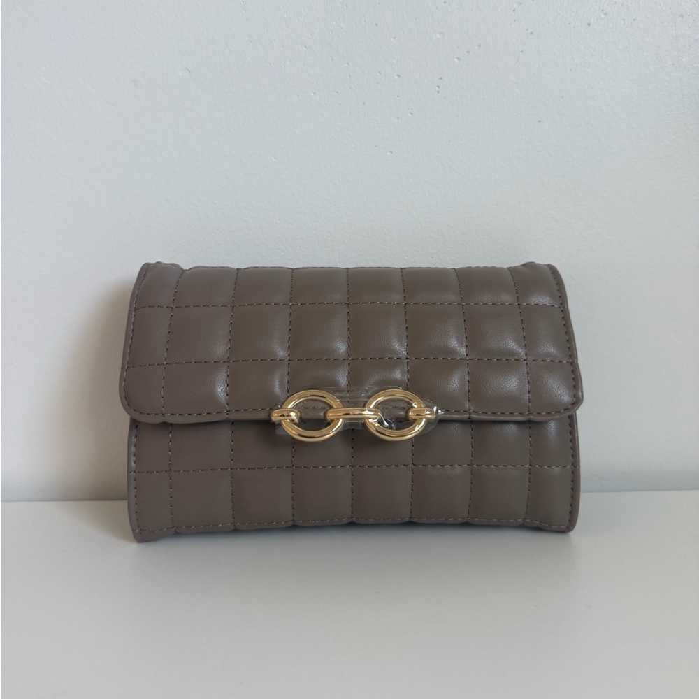 ShoeDazzle Quilted Chain Strap Crossbody